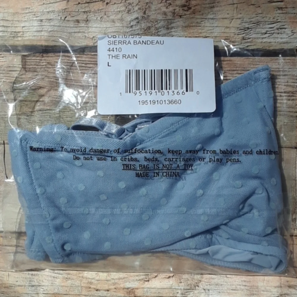 Free People‎ Sierra Wireless Convertible Bandeau Bralette Blue